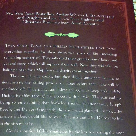 3 for $10 book sale! Amish Romance - The Lopsided Christmas Cake , Brunstetter - Picture 5 of 7